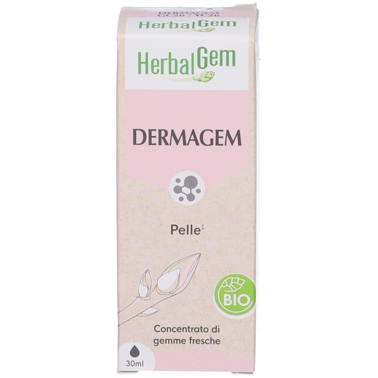 Herbalgem Dermagem Pelle Concentrato di Gemme Fresche Gocce