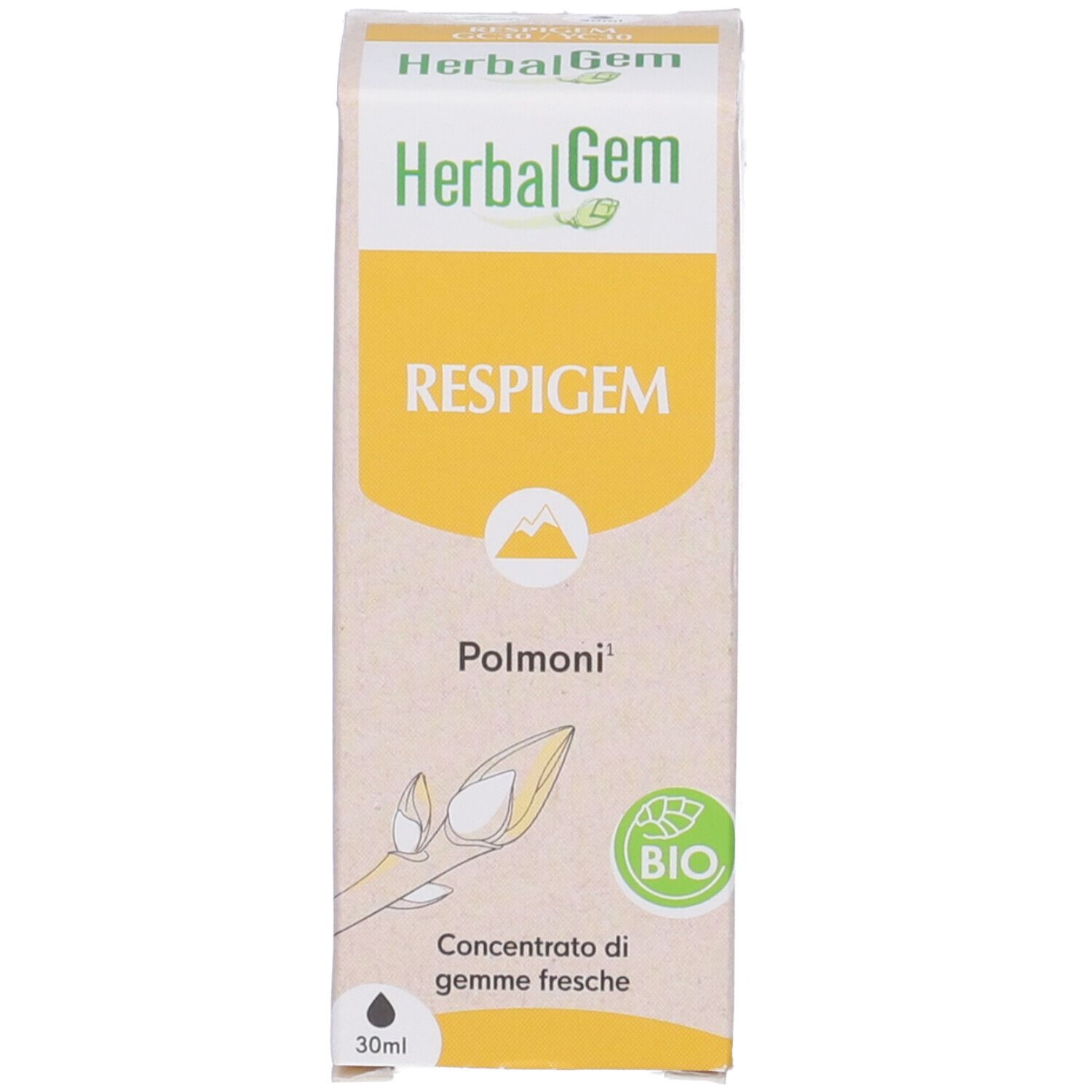 Herbalgem Respigem Polmoni Concentrato di Gemme Fresche Gocce