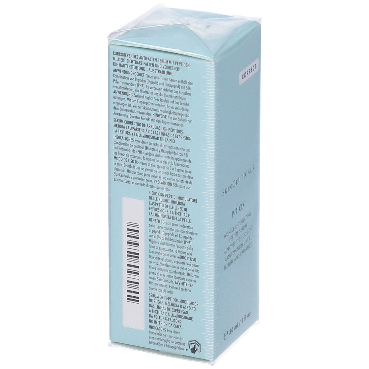 SkinCeuticals P-TIOX Siero correttivo anti-età modulatore di rughe con Complesso Avanzato di Peptidi 30ml
