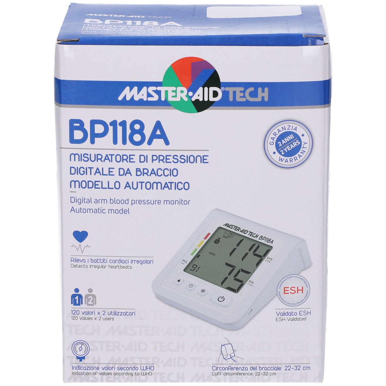 Master-Aid Tech Misuratore di Pressione BP118A