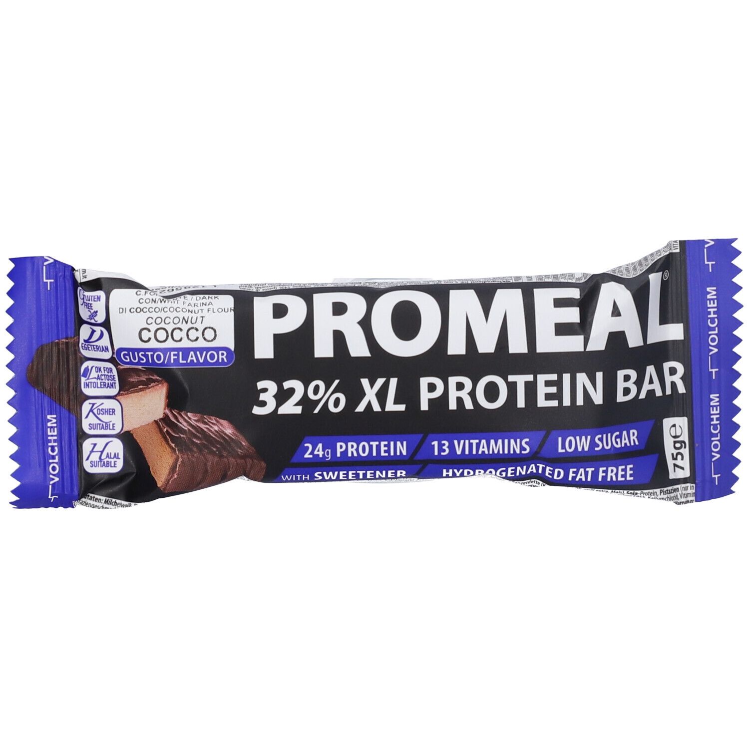 VOLCHEM Promeal XL Protein Bar 32% Barretta Gusto Cocco