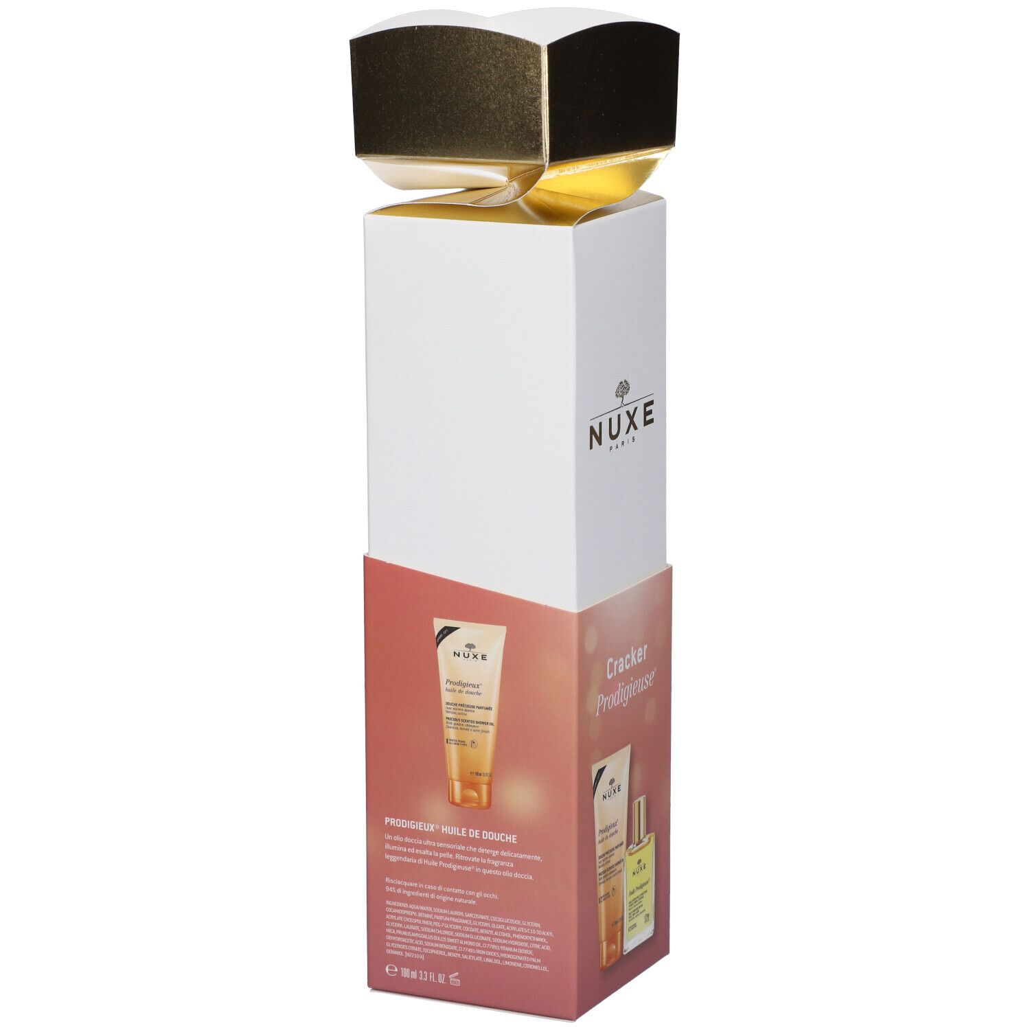 Nuxe Cracker Huile Prodigieuse Classico + Olio Doccia Prodigieux