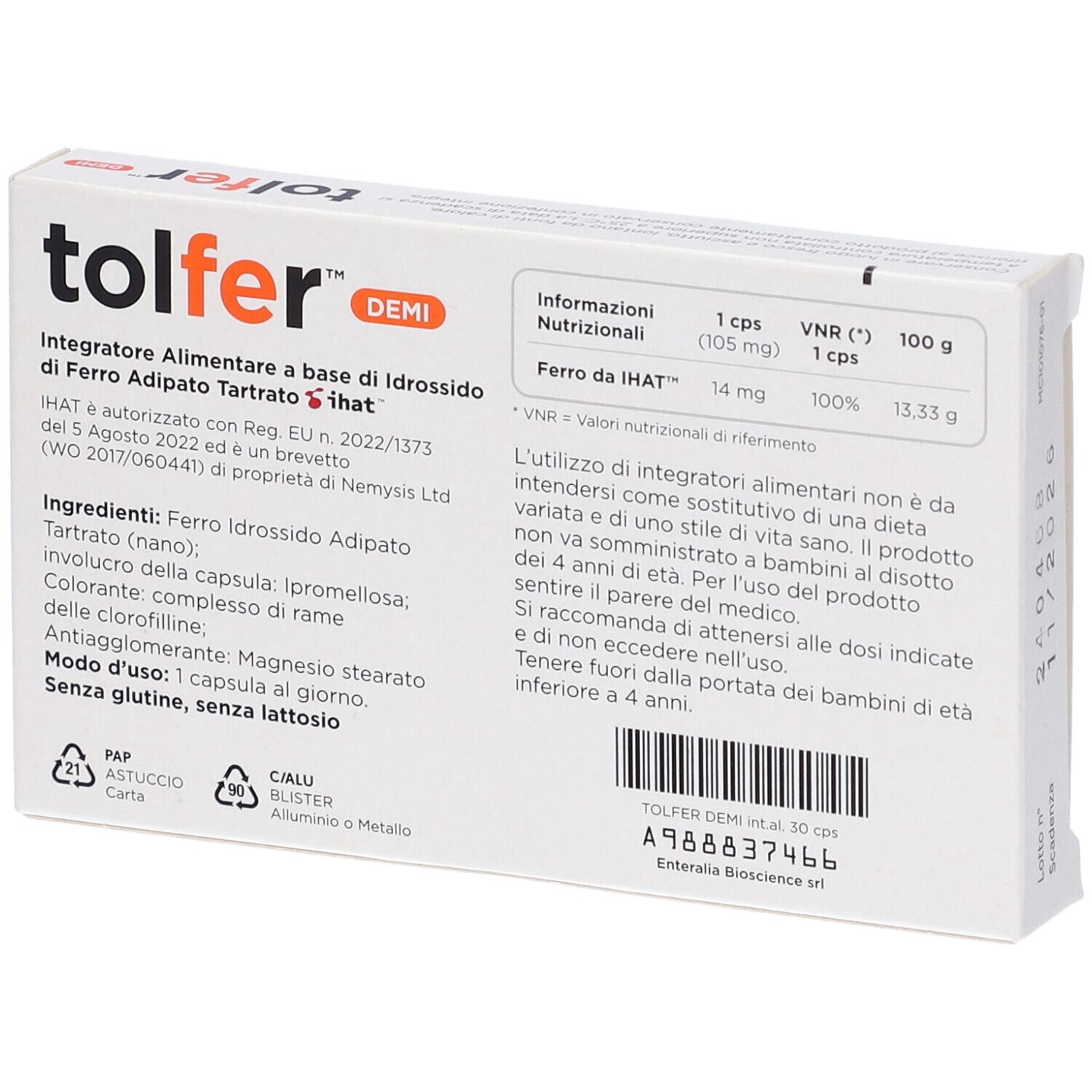 Tolfer Demi 14Mg 30 Capsule