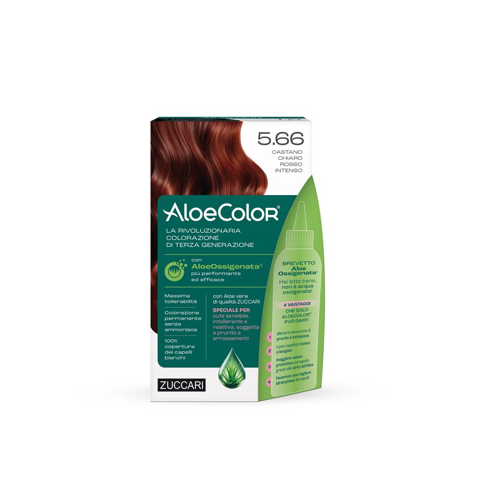 ALOECOLOR 5.66-castano chiaro rosso intenso