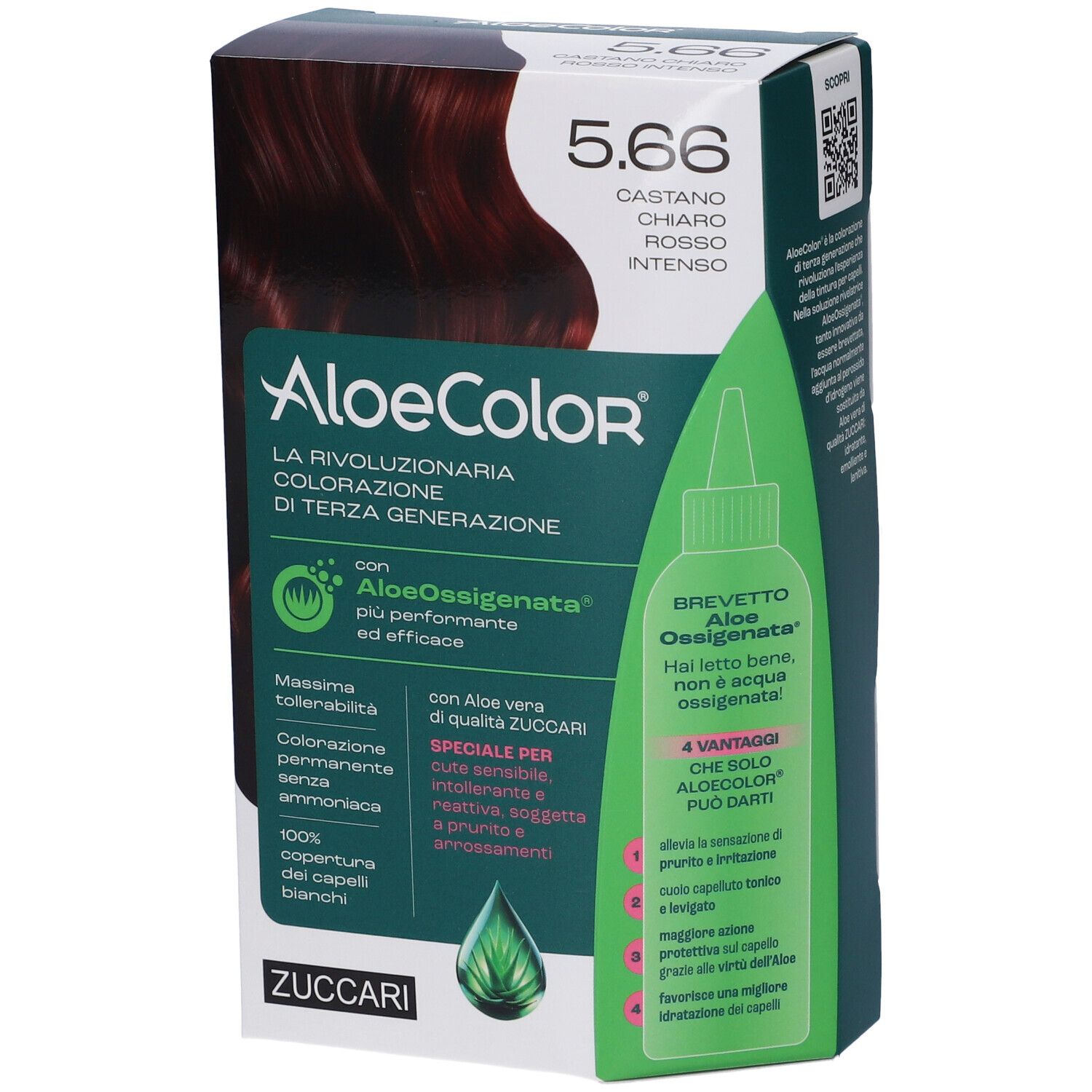 ALOECOLOR 5.66-castano chiaro rosso intenso