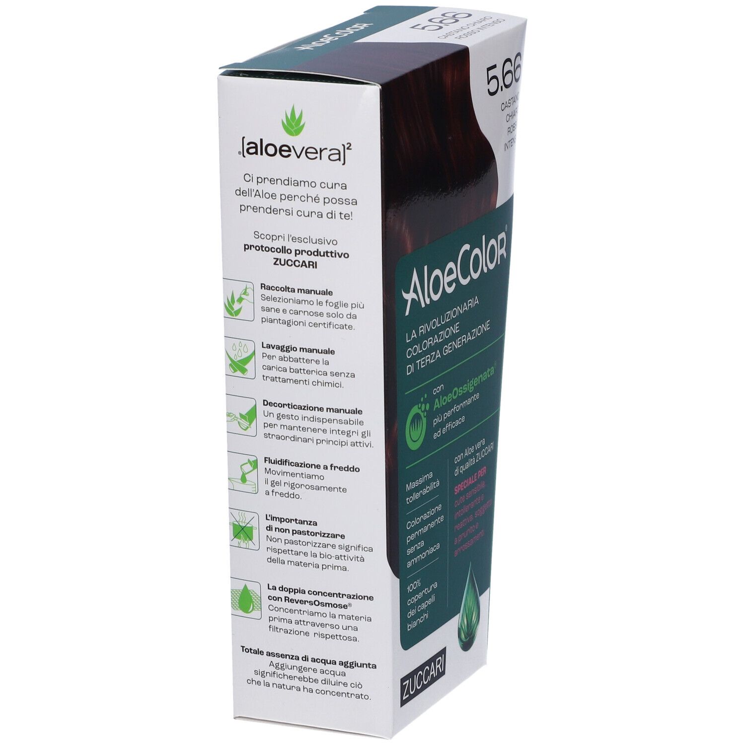 ALOECOLOR 5.66-castano chiaro rosso intenso