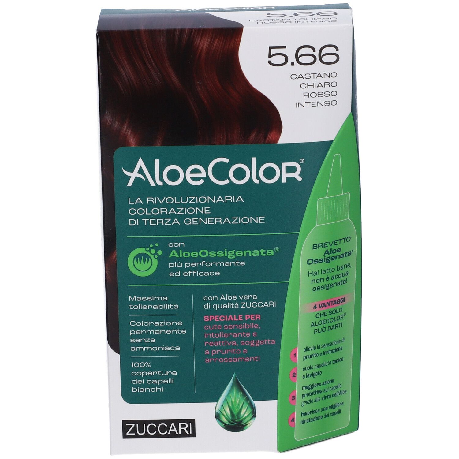 ALOECOLOR 5.66-castano chiaro rosso intenso