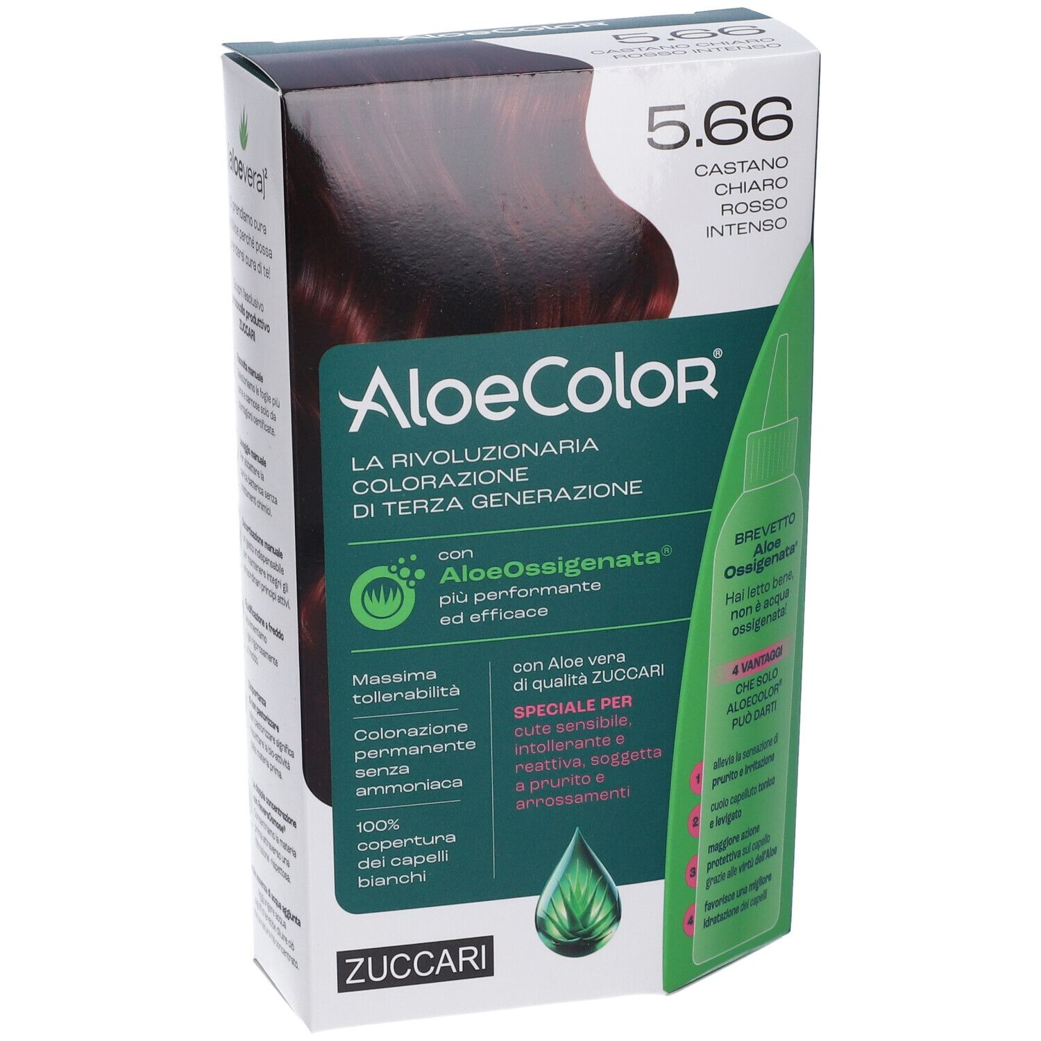 ALOECOLOR 5.66-castano chiaro rosso intenso