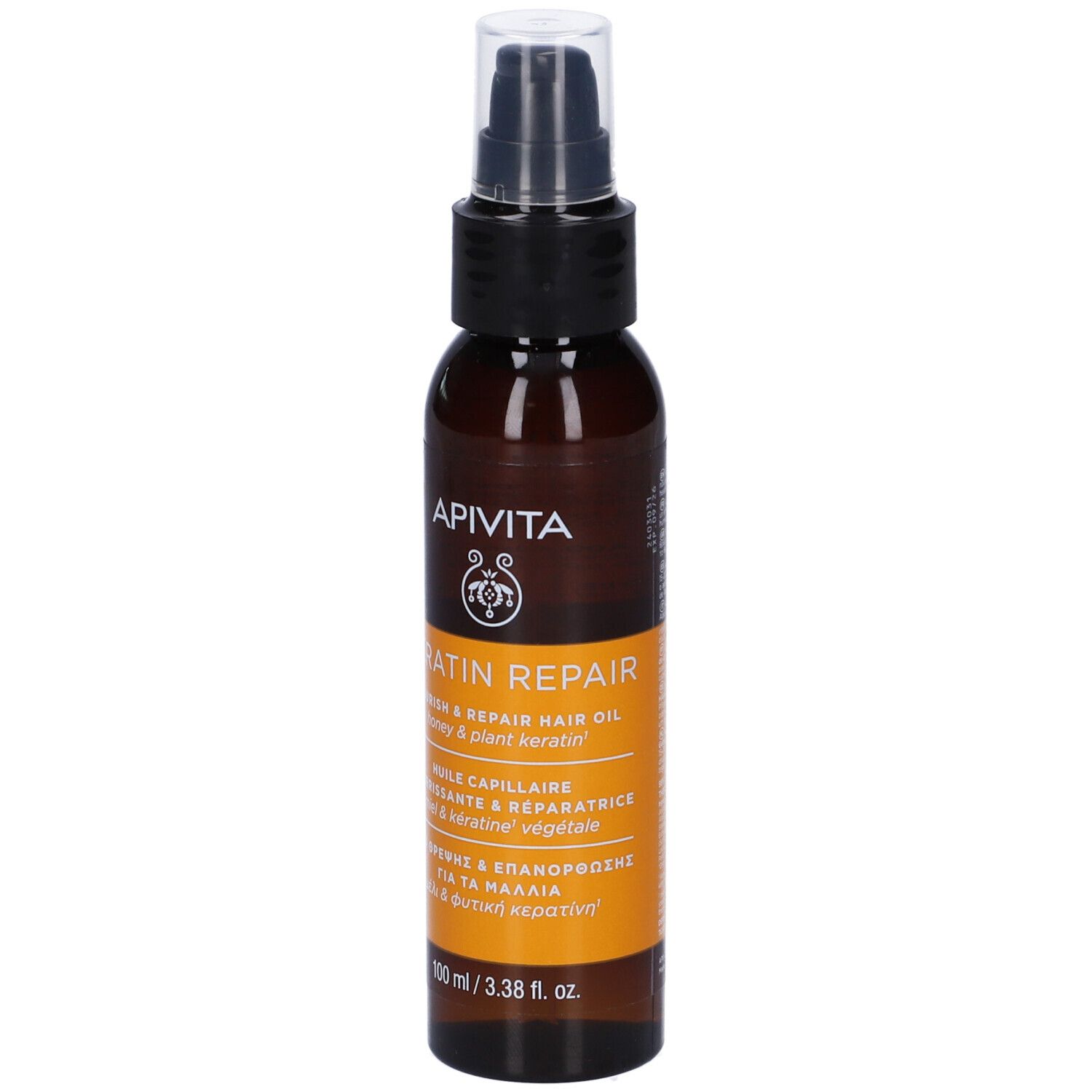 Apivita Keratin Repair Olio Capelli Nutriente Riparatore