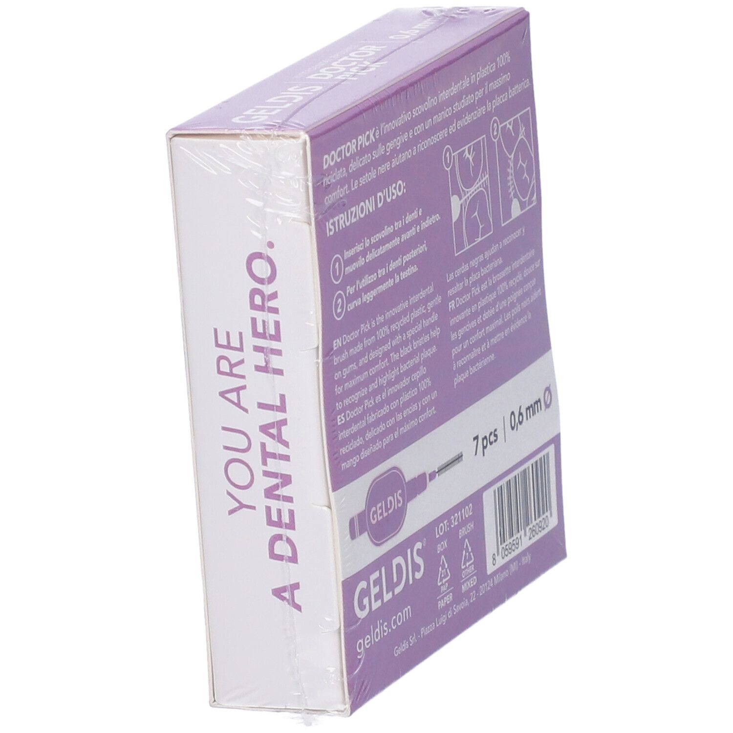 Scovolino Geldis Doctor Pick - 0.6 mm (XS) - 7 Scovolini