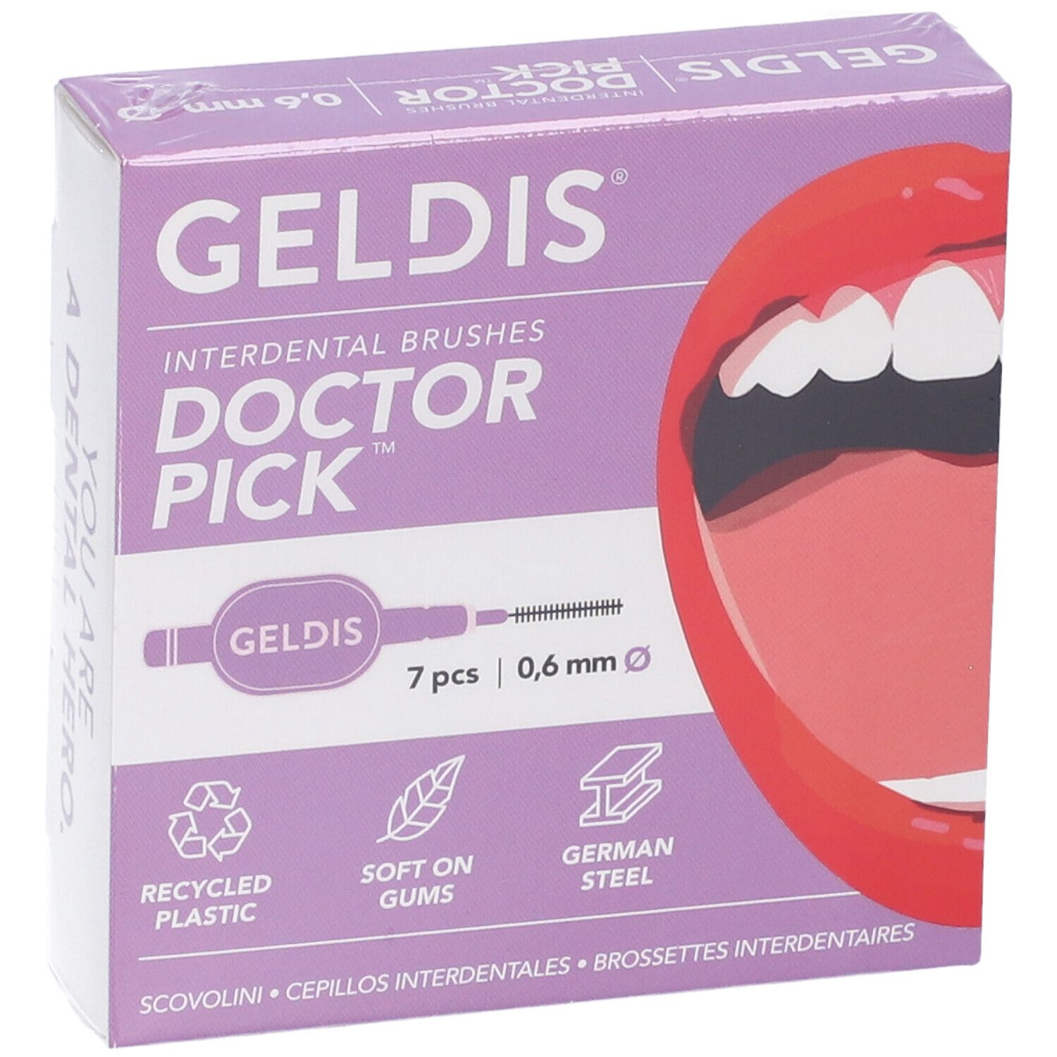 Scovolino Geldis Doctor Pick - 0.6 mm (XS) - 7 Scovolini