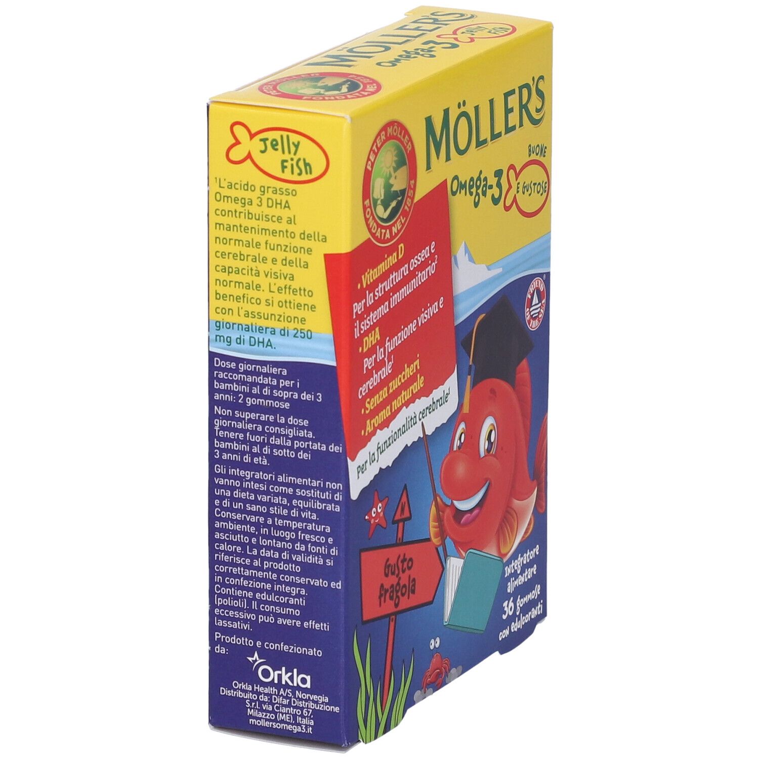 Moller's Omega 3 Jelly Fish Caramelle Gommose