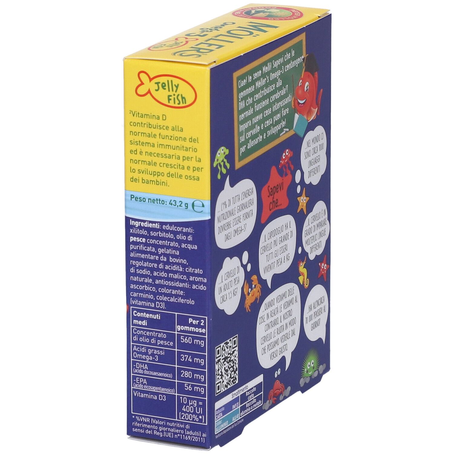 Moller's Omega 3 Jelly Fish Caramelle Gommose