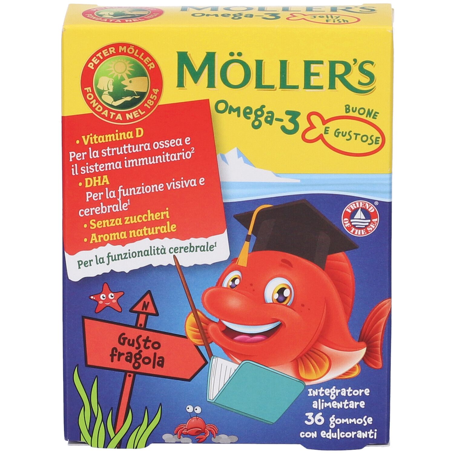 Moller's Omega 3 Jelly Fish Caramelle Gommose