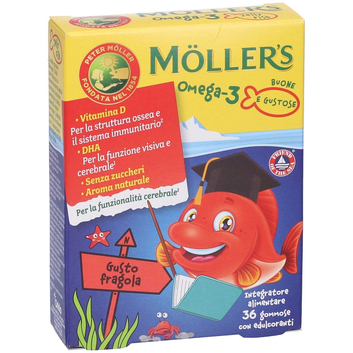 Moller's Omega 3 Jelly Fish Caramelle Gommose