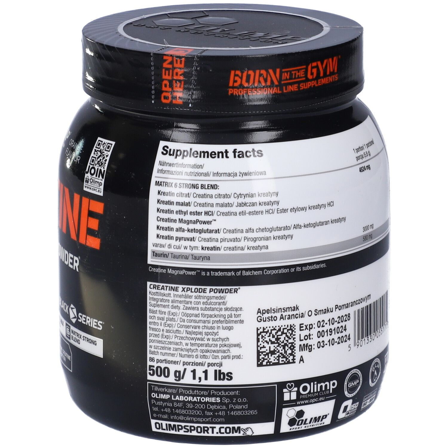 Olimp Creatine Xplode Powder Gusto Orange
