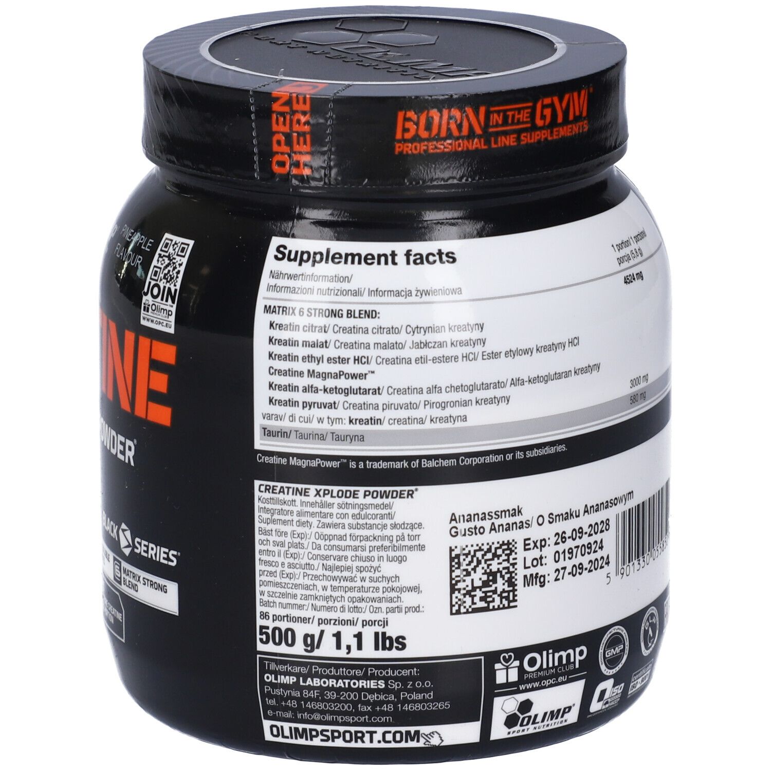 Olimp Creatine Xplode Powder Gusto Pineapple