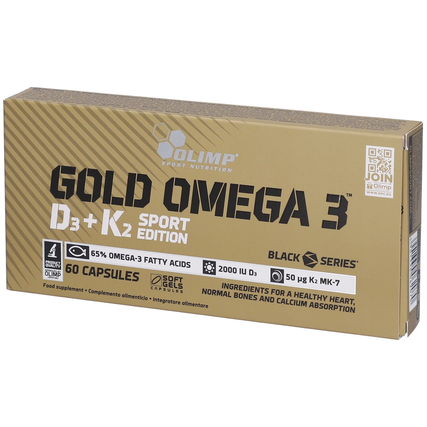 Olimp Gold Omega 3 D3+K2 Sport Edition Capsule