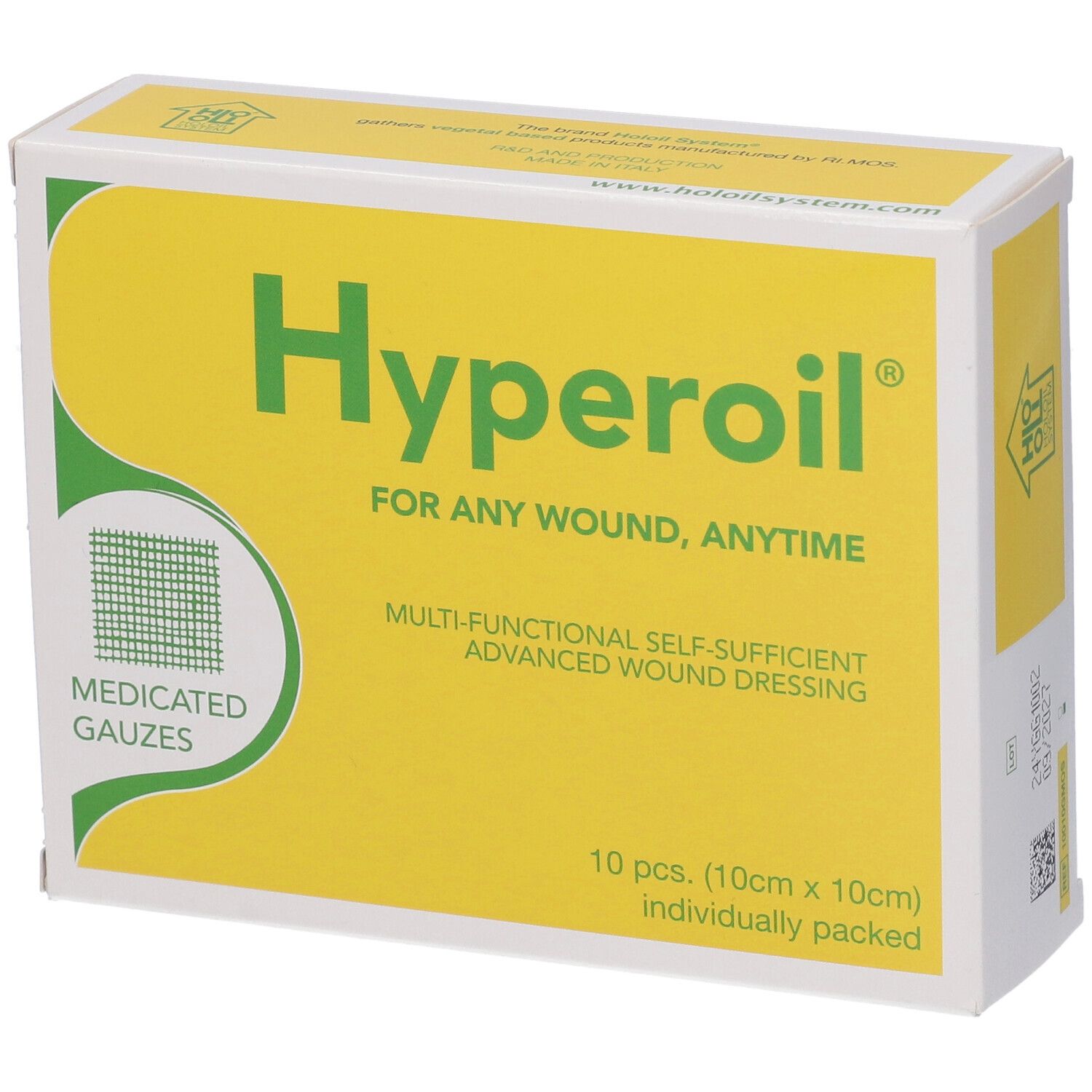 Hyperoil Garze Medicate 10x10 cm