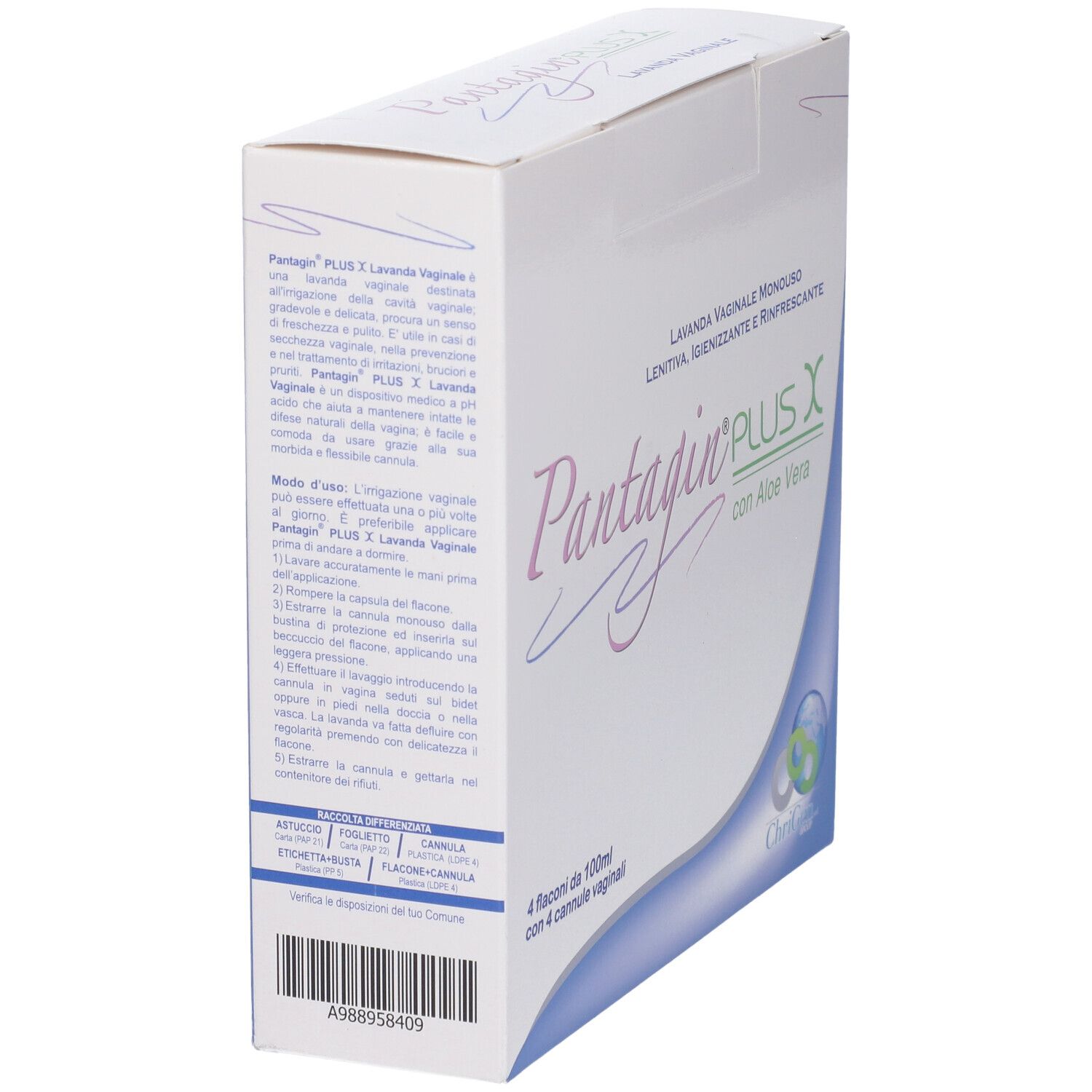 Pantagin Plus X Lavanda 4 Flaconi Da 100 Ml + 4 Cannule
