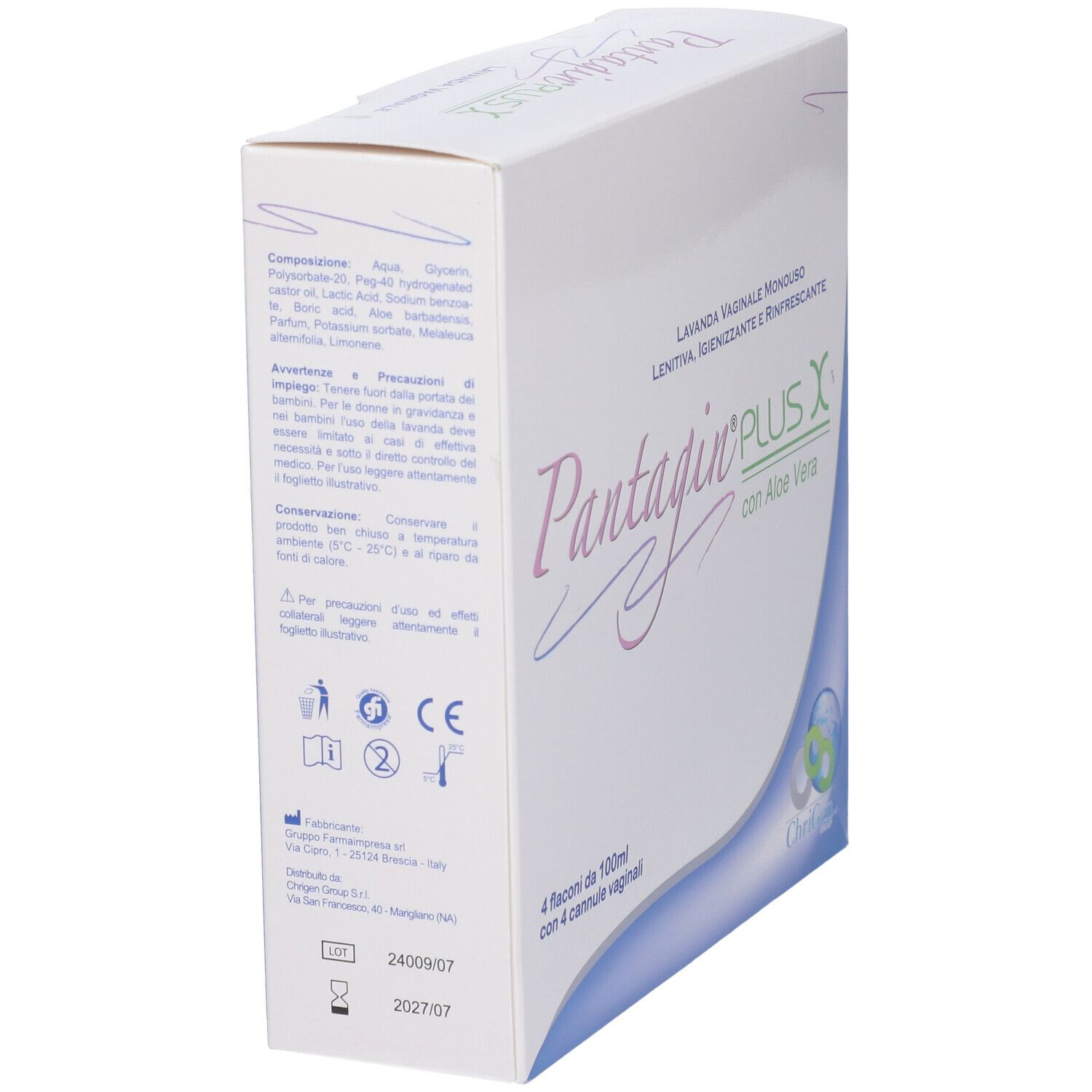 Pantagin Plus X Lavanda 4 Flaconi Da 100 Ml + 4 Cannule