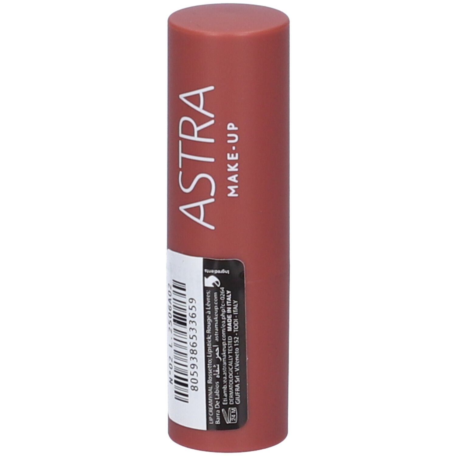 ASTRA Make-UP Lip Creamynal - Rossetto Cremoso Tonalità 02 - Judy: Nude Rosato Chiaro