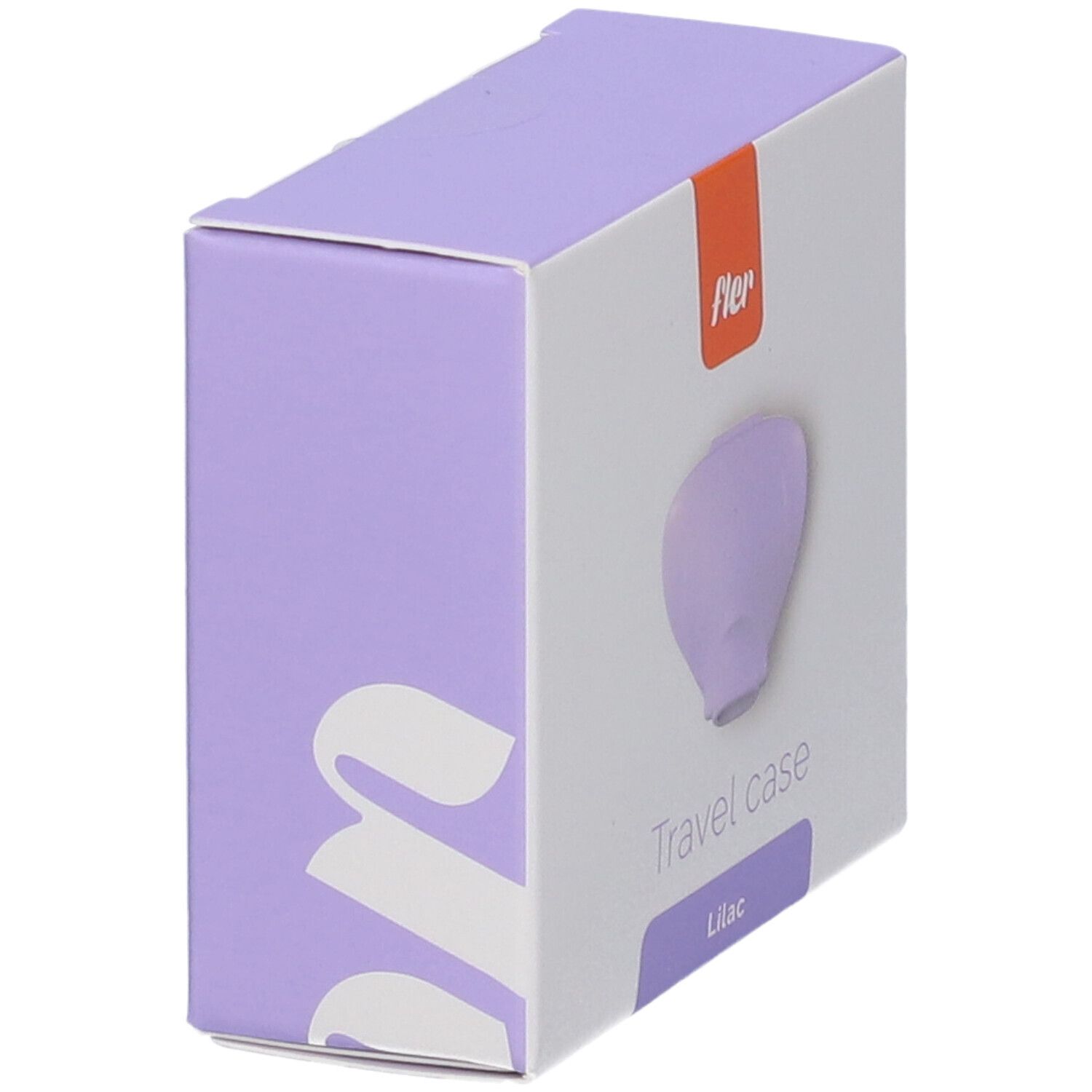 Custodia da viaggio Fler Lilac, ovale, con coperchio.