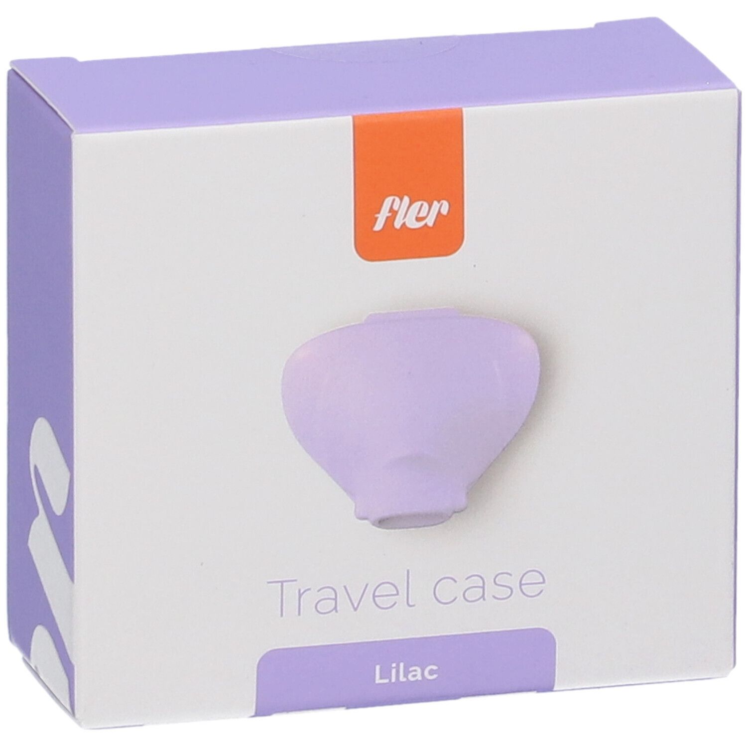 Custodia da viaggio Fler Lilac, ovale, con coperchio.