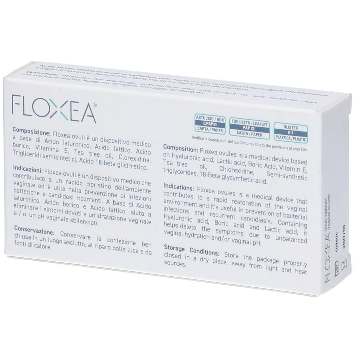 Floxea 10 Ovuli Vaginali