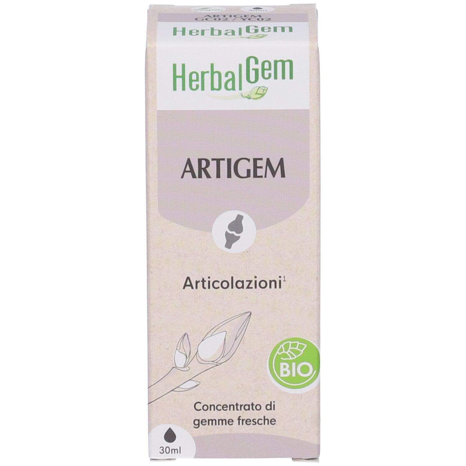Herbalgem Artigem Articolazioni Concentrato di Gemme Fresche Gocce