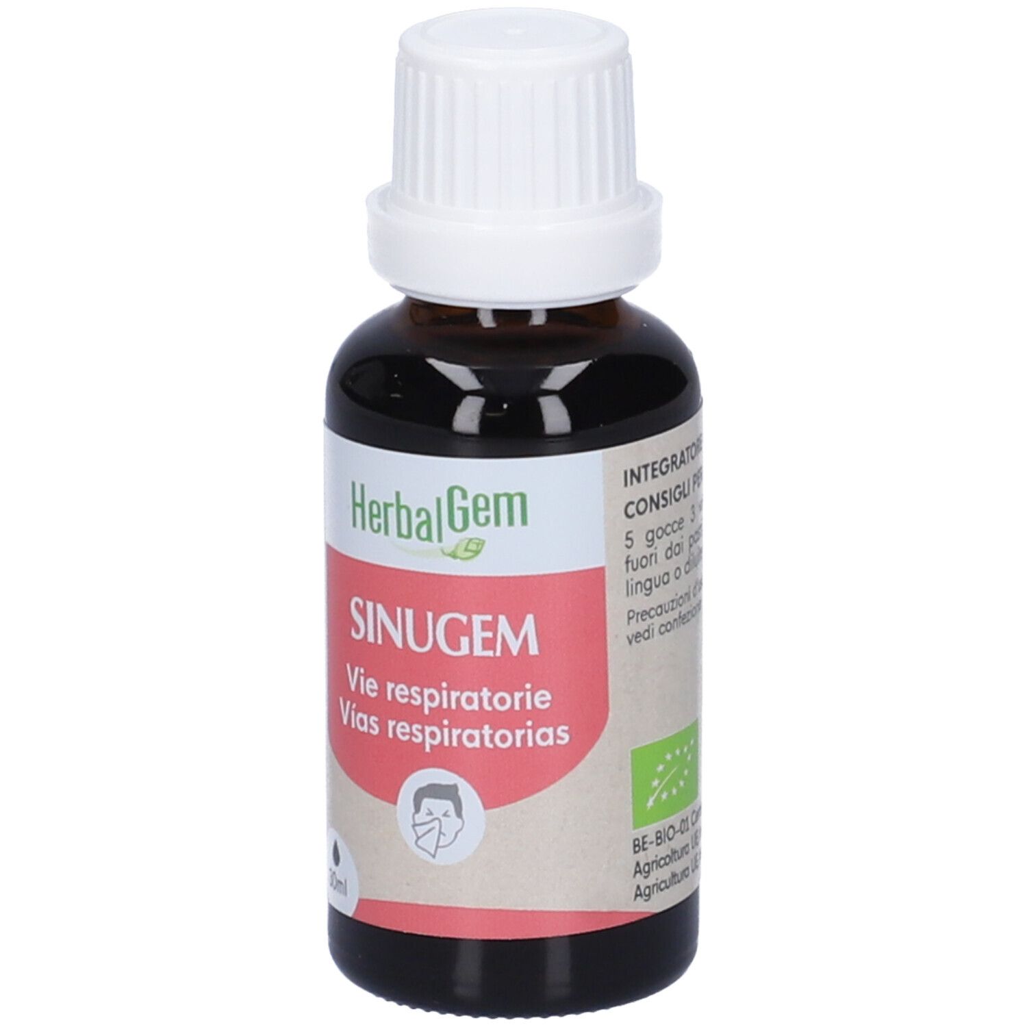 Herbalgem Sinugem Vie Respiratorie Concentrato di Gemme Fresche Gocce