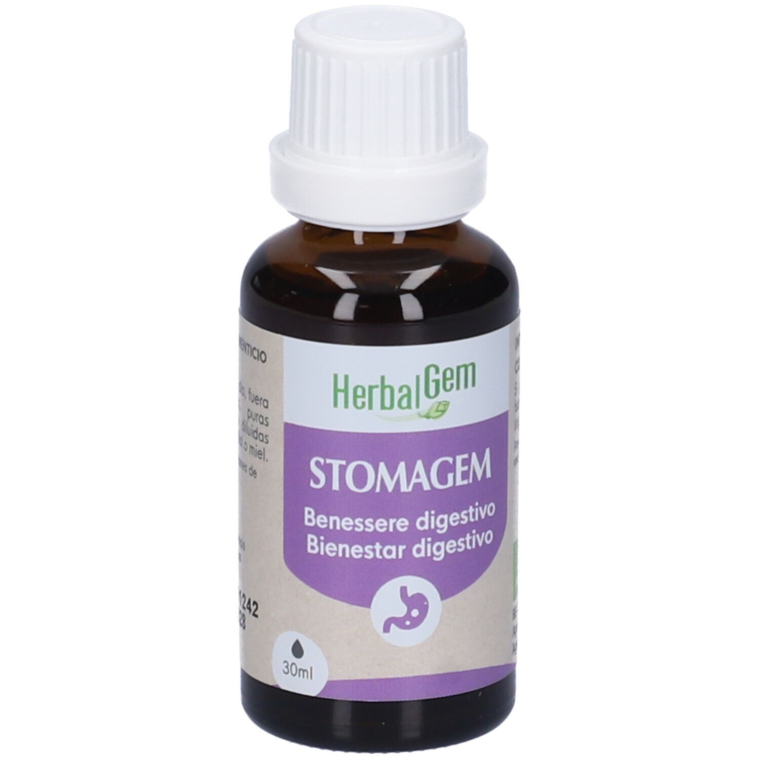 Herbalgem Stomagem Benessere Digestivo Concentrato di Gemme Fresche Gocce