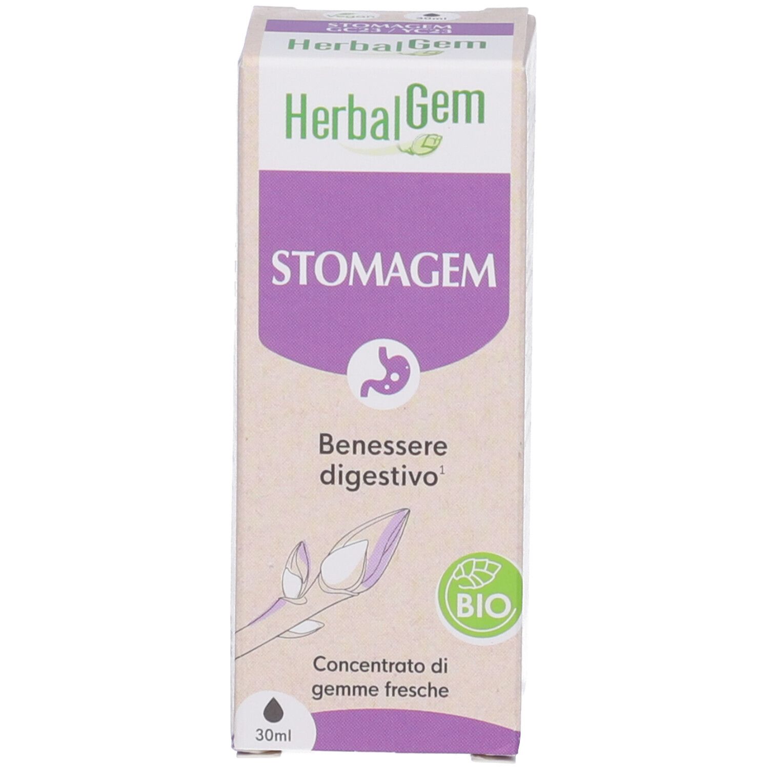 Herbalgem Stomagem Benessere Digestivo Concentrato di Gemme Fresche Gocce