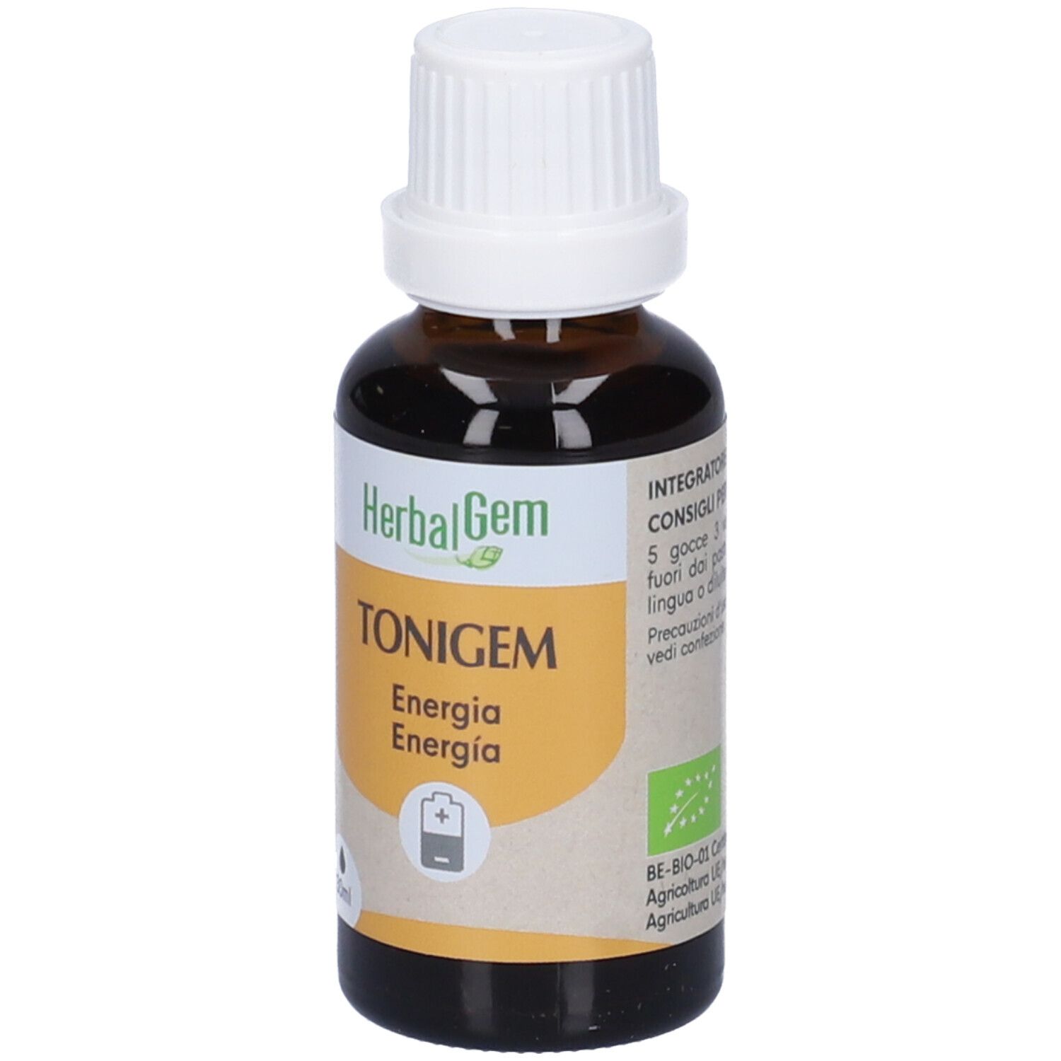 Herbalgem Tonigem Energia Concentrato di Gemme Fresche Gocce