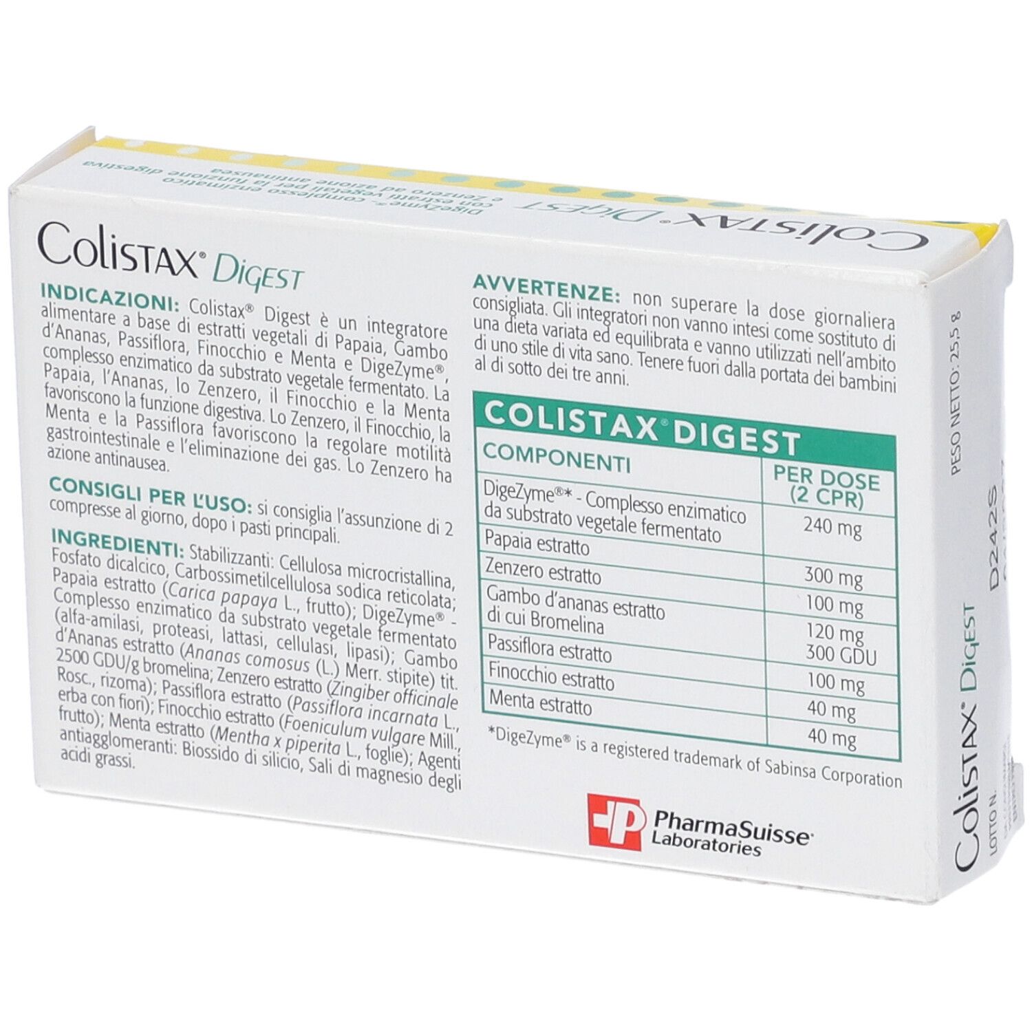 Colistax Digest 30 Compresse