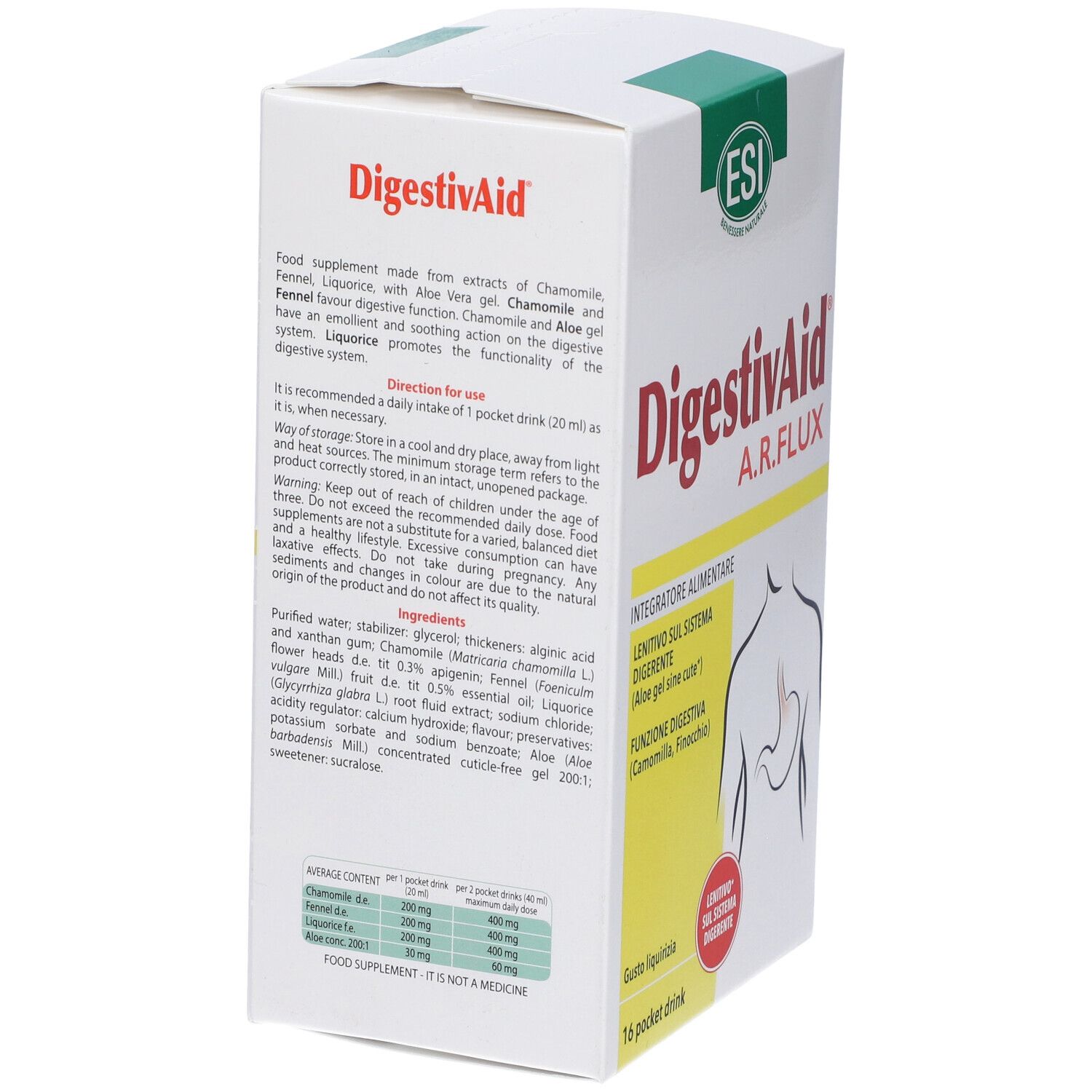 ESI DigestivAid A.R. Flux Soluzione Orale Bustine