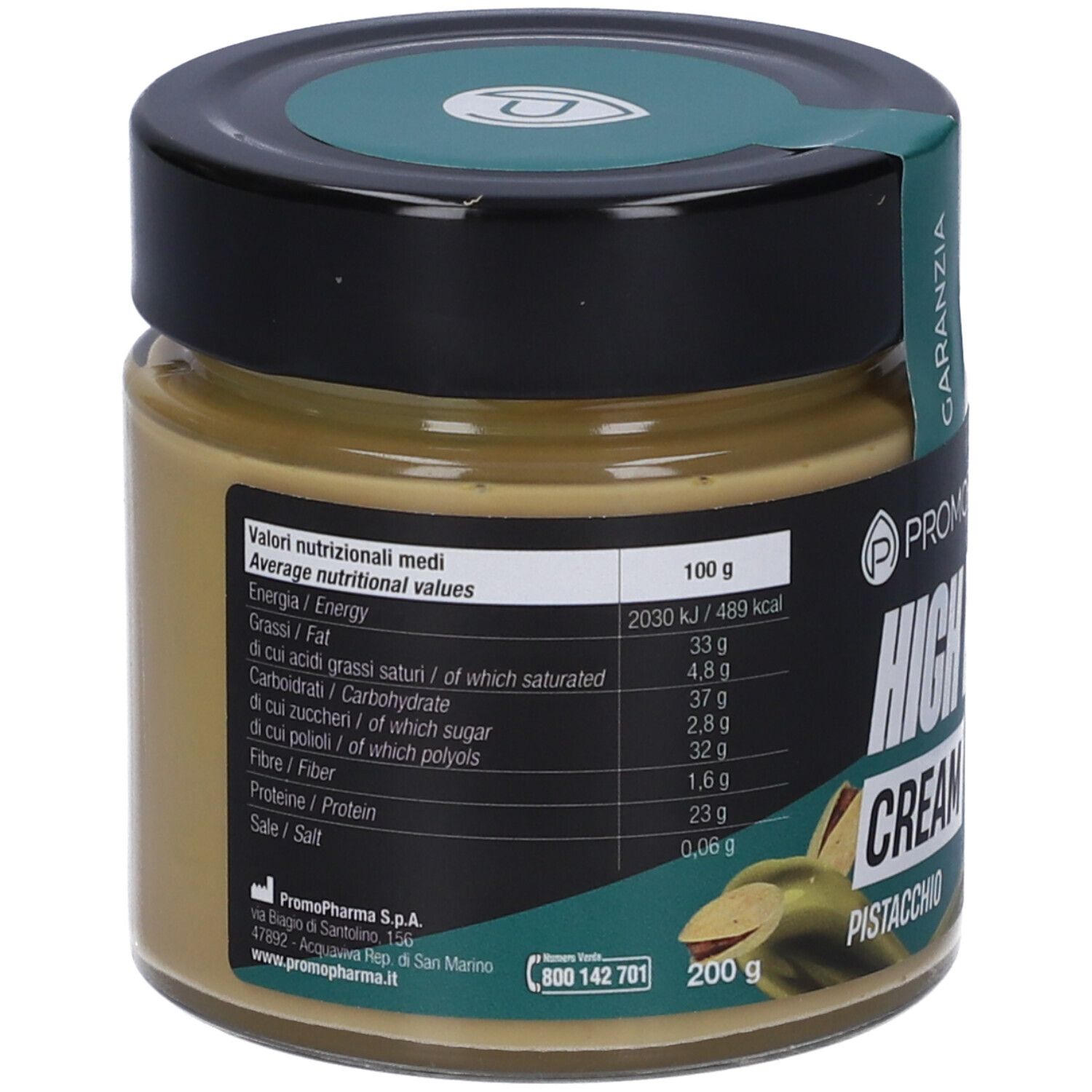 High Protein Crema Pistacchio