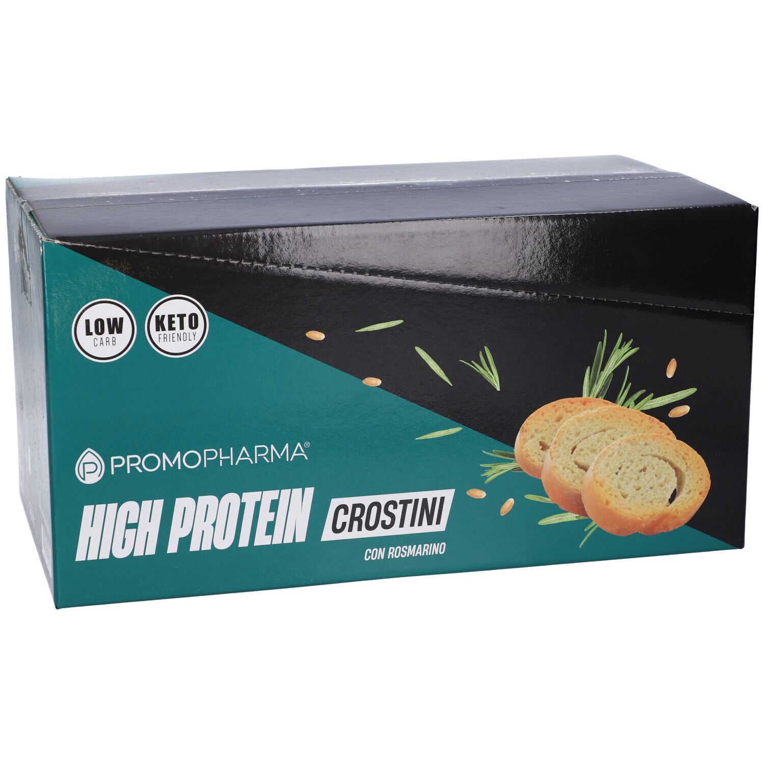 High Protein Crostini Rosmarino Box 12 Pezzi