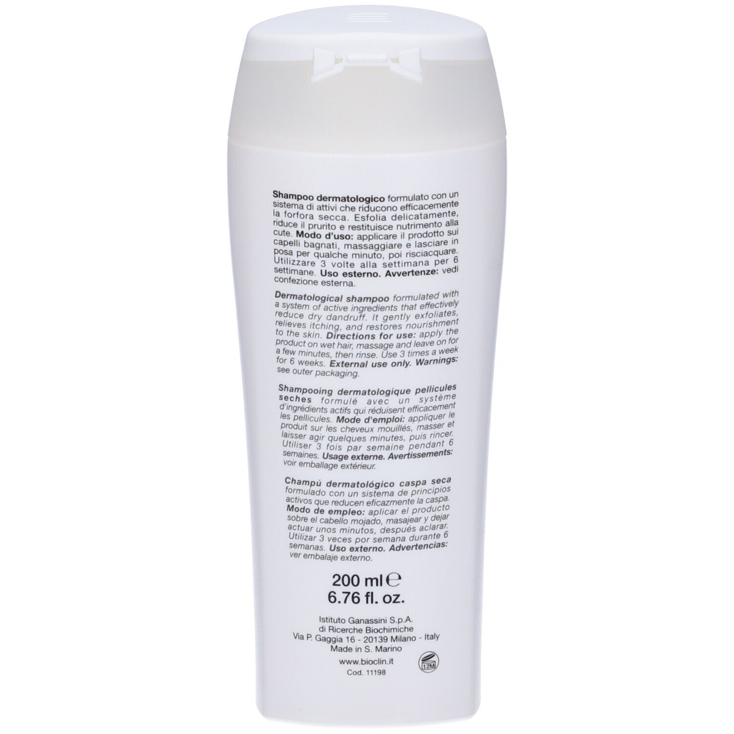 Ganassini Bioclin Pro Shampoo Dermatologico Forfora Secca