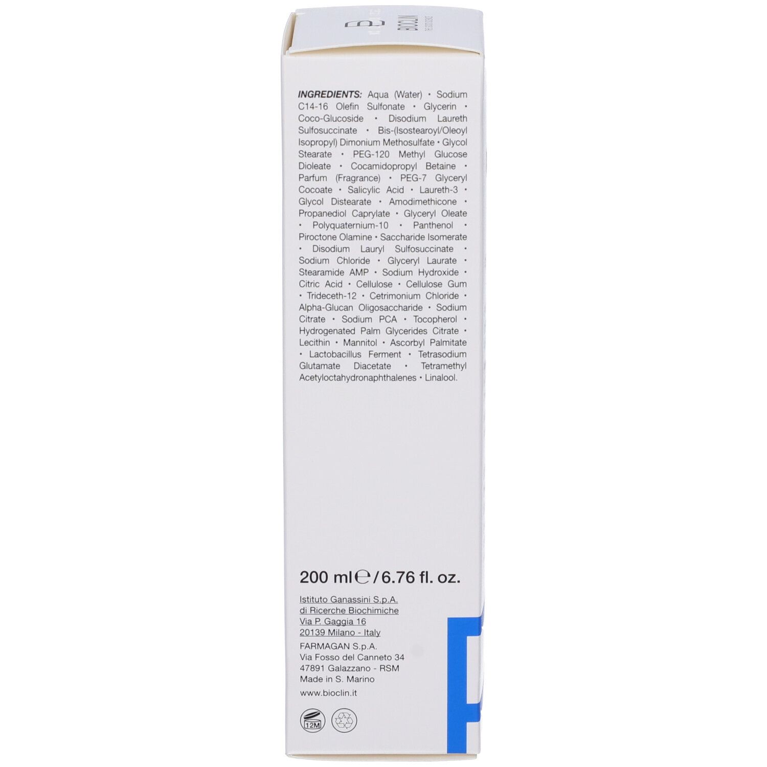 Ganassini Bioclin Pro Shampoo Forfora Grassa