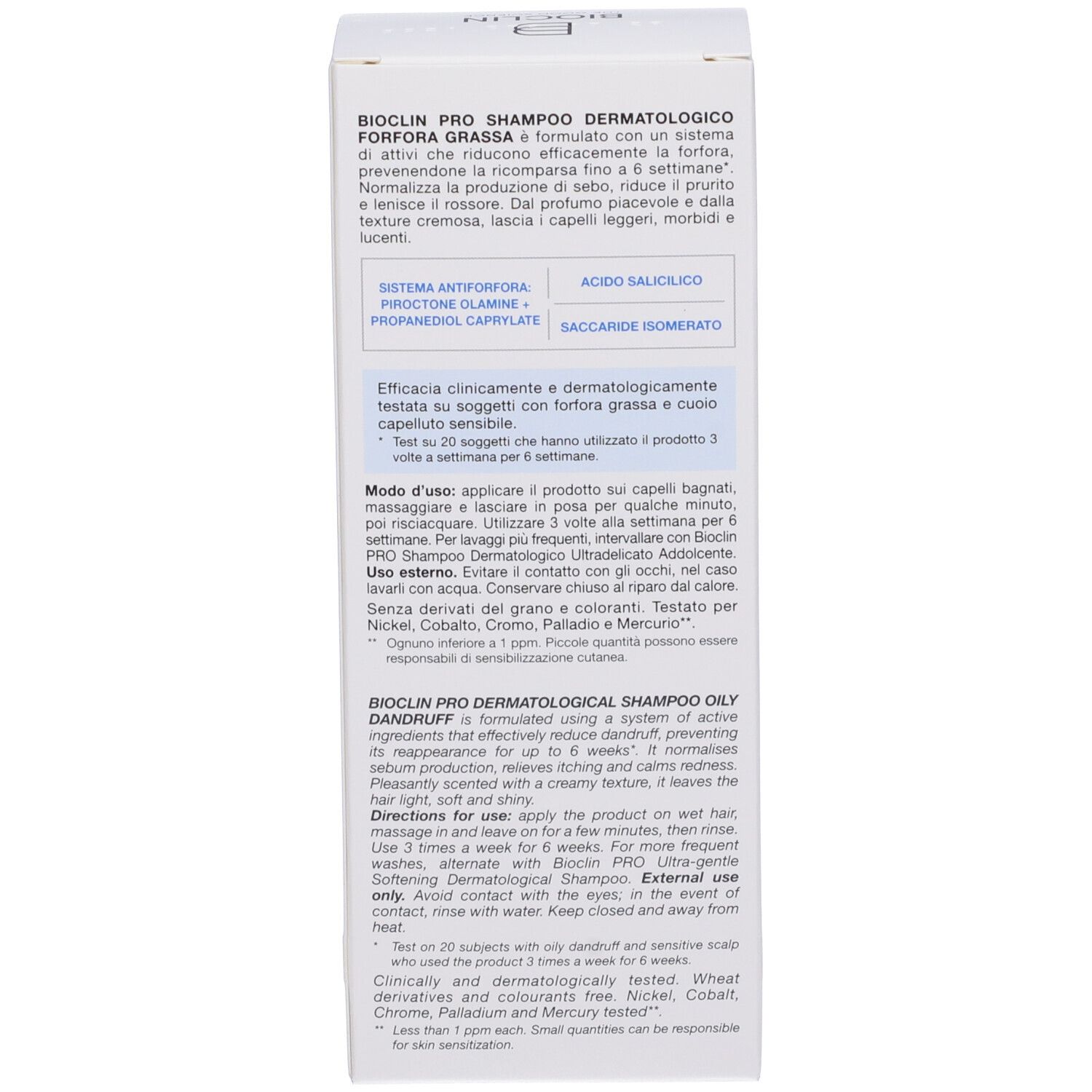 Ganassini Bioclin Pro Shampoo Forfora Grassa