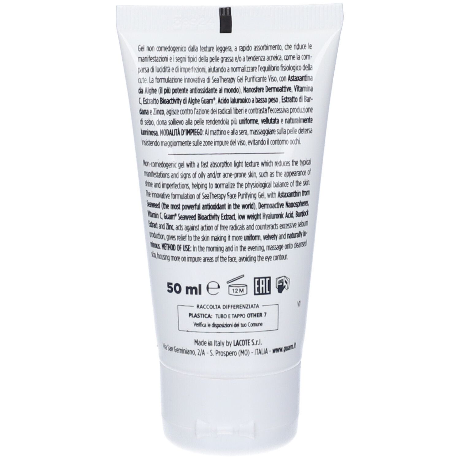 Guam Gel Purificante Viso - risparmia il 10% con il codice: Guam10