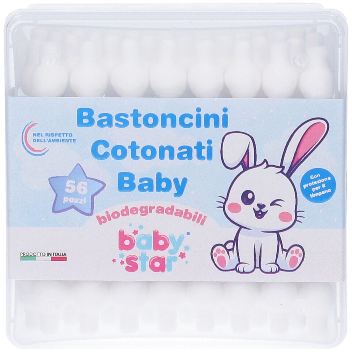 Babystar Bastoncini Cotonati 56 Pezzi