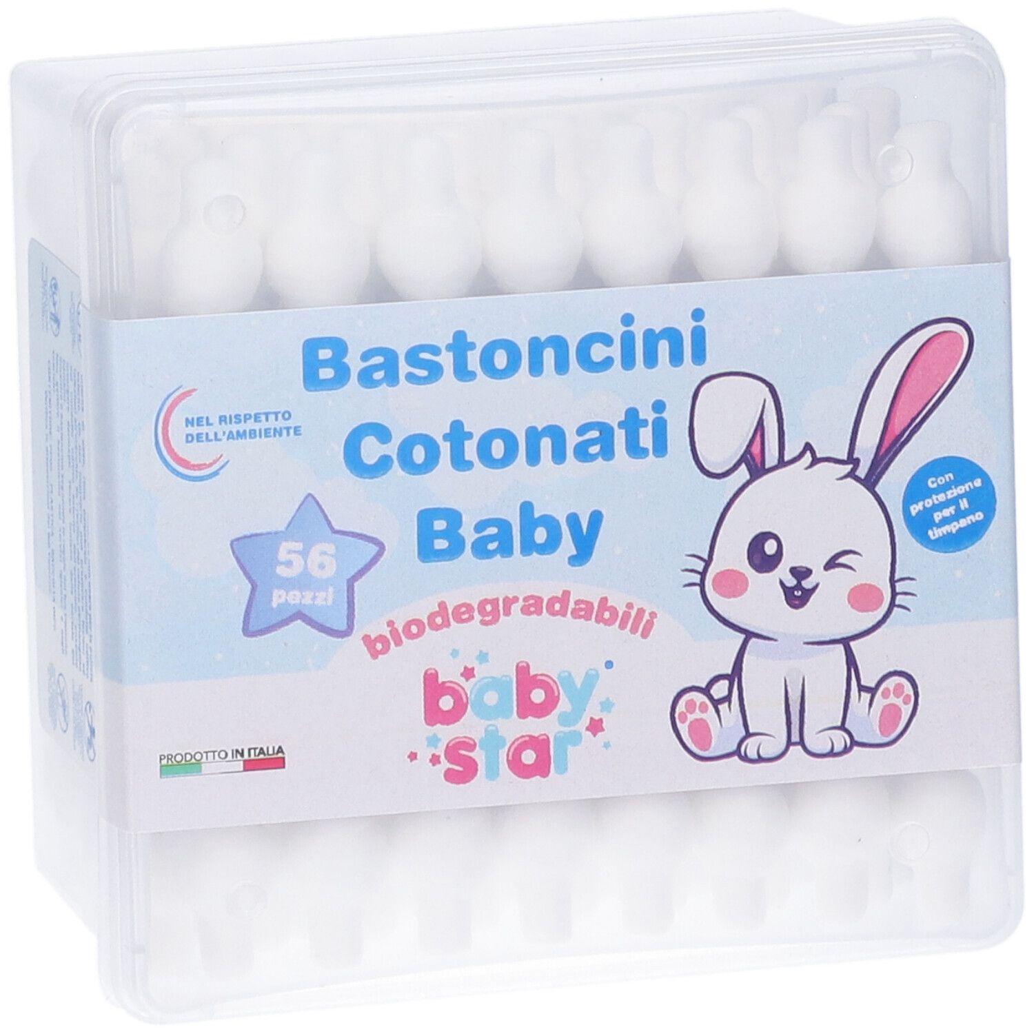 Babystar Bastoncini Cotonati 56 Pezzi