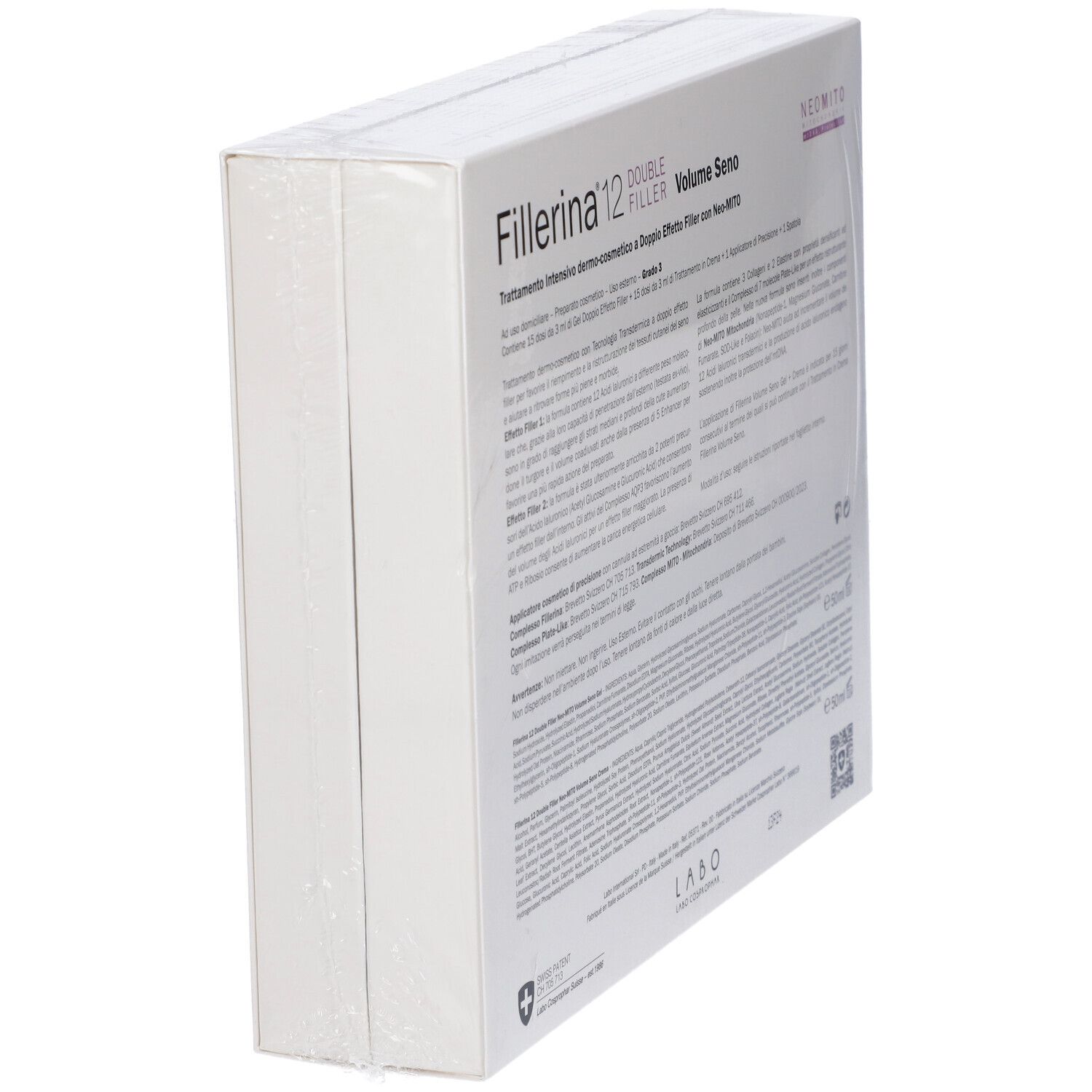 Fillerina Volume Seno 12 Ha Double Filler Neo Mito Trattamento Intensivo Grado 3 Gel 50 ml + Emulsione 50 ml