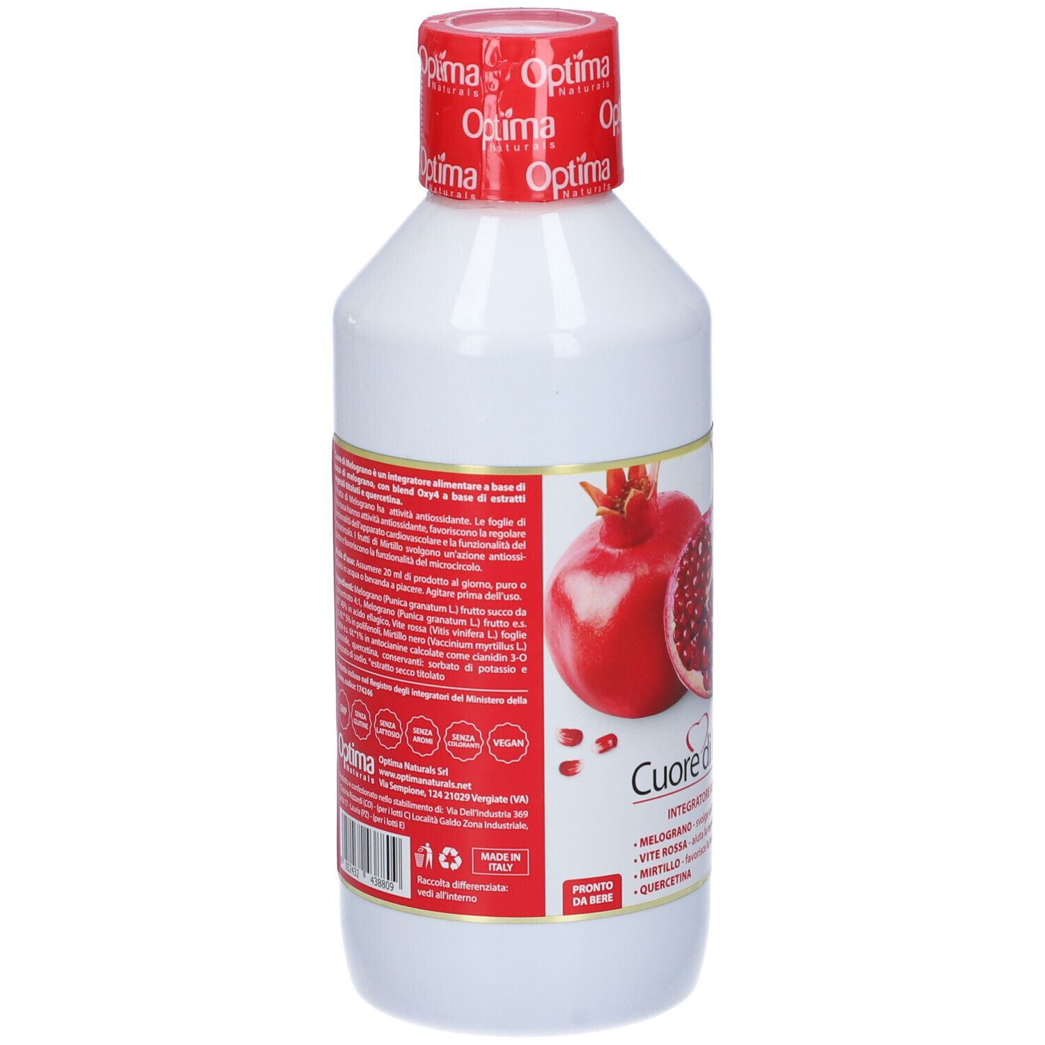 Optima Naturals Cuore di Melograno con OXY4 Soluzione Orale 500ml