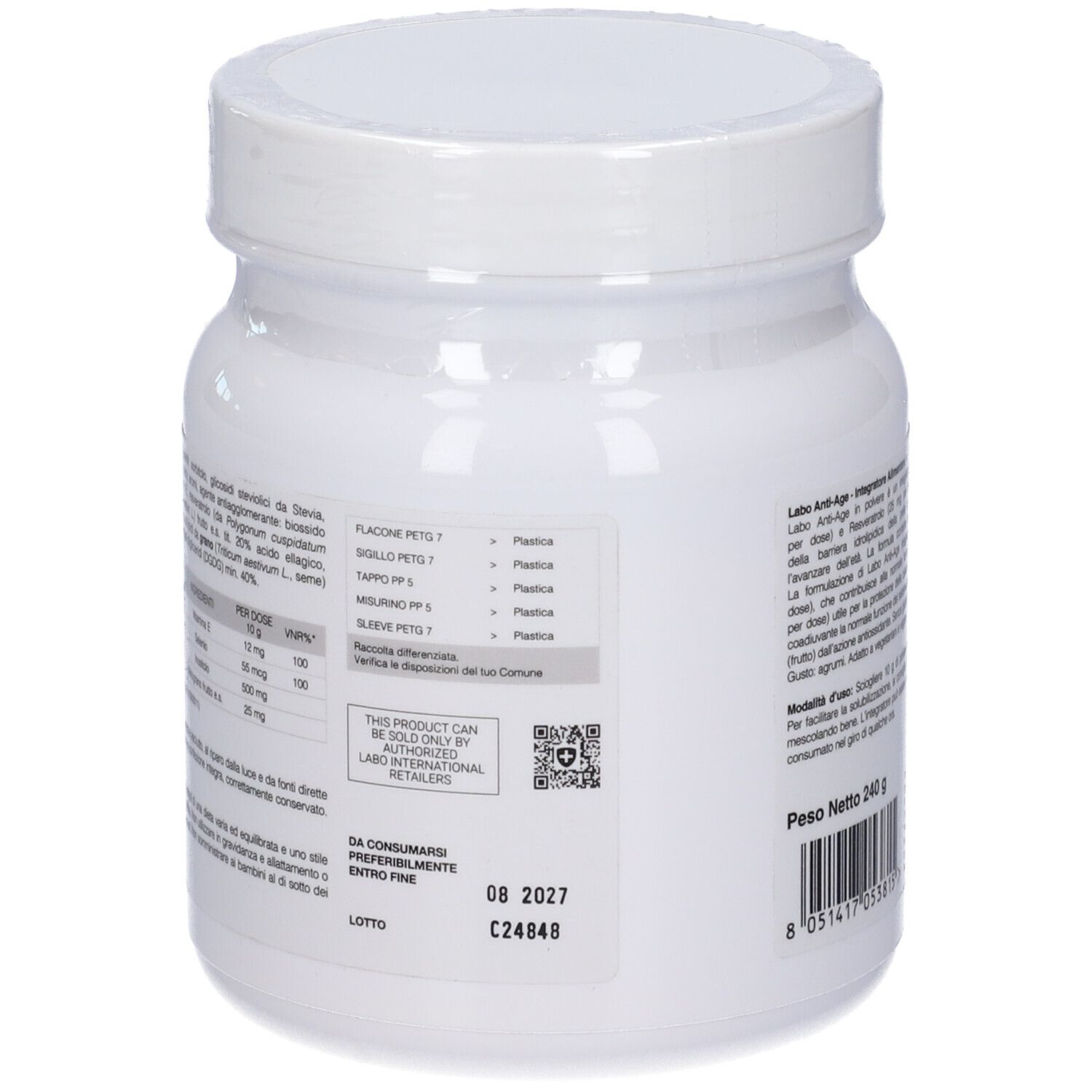 Labo Anti Age Integratore 240 G