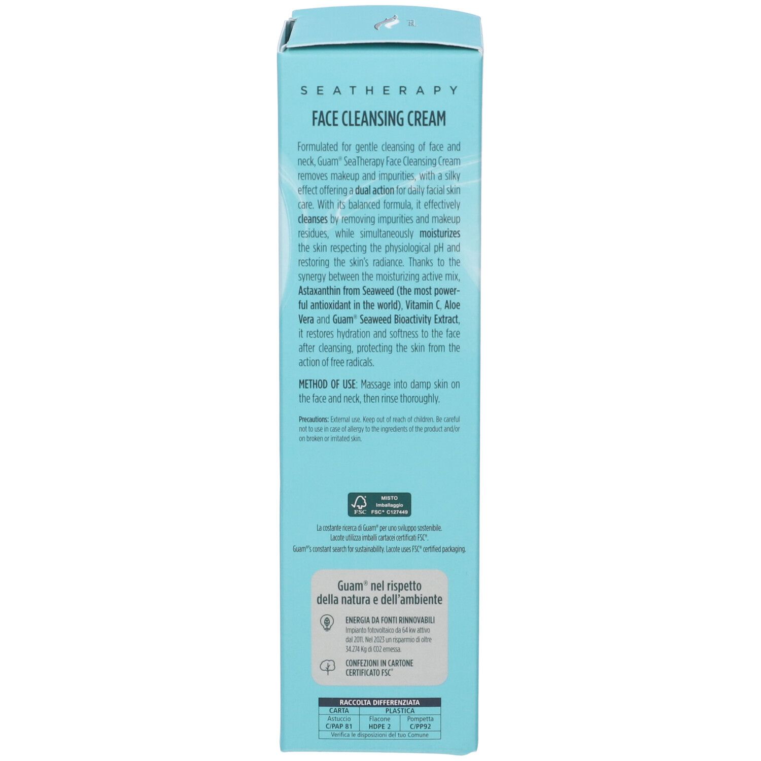 Guam Seatherapy Crema Detergente Viso Astaxantina