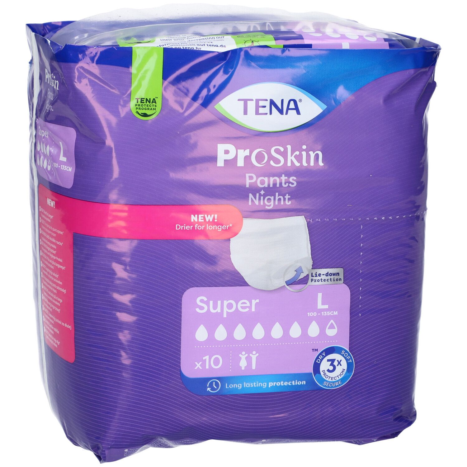 TENA ProSkin Pants Night Mutandine Assorbenti Incontinenza Misura L