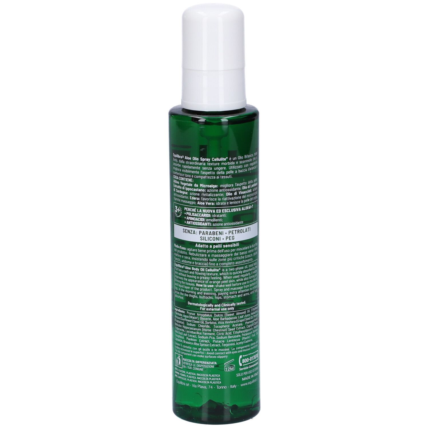 Equilibra Olio Corpo Cellulite Aloe - risparmia il 10% con il codice: EQUILIBRA10